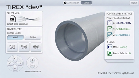 Profilometry for plastic pipes