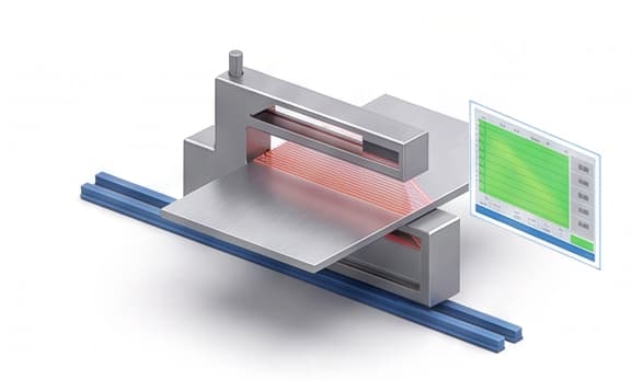 X-ray thickness gauge system in an industrial rolling mill environment